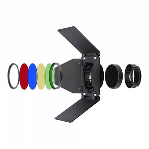 Godox BD-10 klapky s barevnými filtry a voštinou