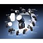 Godox V100 O pro OM System/Panasonic TTL HSS blesk s kruhovou hlavou 100 Ws