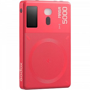 Godox MA5R RGB LED Powerbank světlo červená