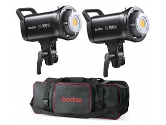 Godox SL100Bi Kit2 sada dvou světel s brašnou