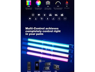 Godox TL60 LED RGB HSI DMX light bar Kit 2