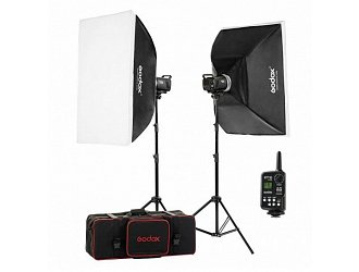 Sada studiových blesků Godox MS300-F 2x 300Ws s příslušenstvím